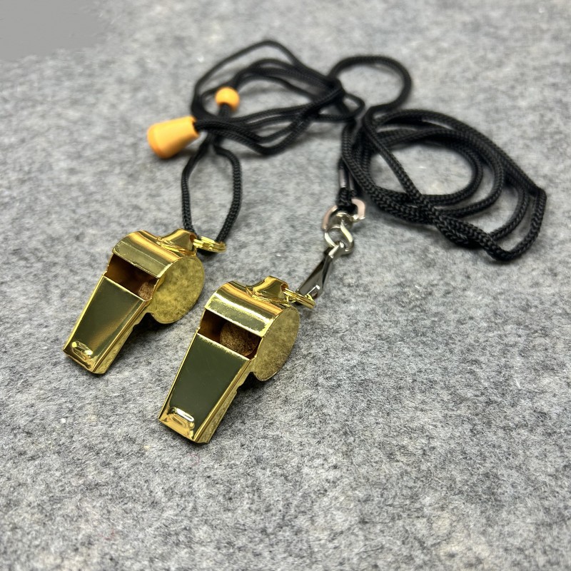 Golden travel copper whistle stainless steel