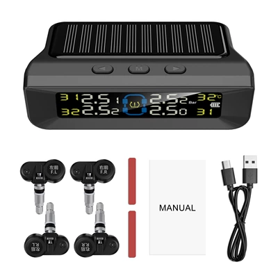 4-Wheel Vehicle Tire Pressure Detector – Tire pressure monitoring system