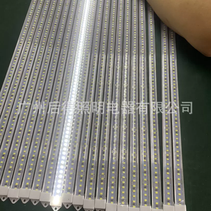 伏双排高亮LED台硬灯条贴片V铝槽硬灯带短机械设备车车厢
