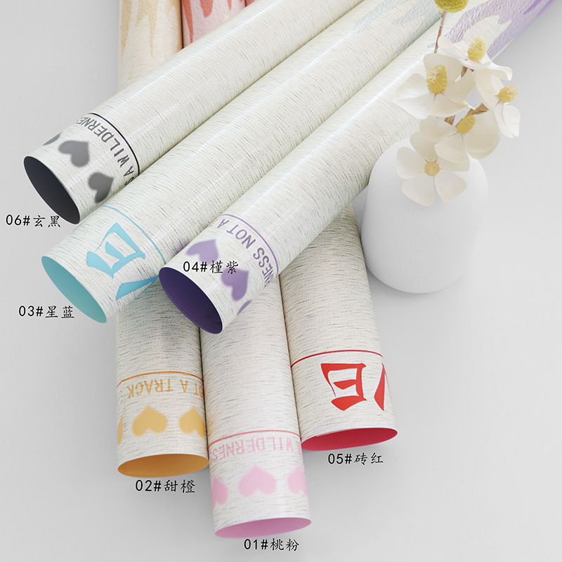 Fábrica de fiestas de flores al por mayor transfronterizas nuevo papel de embalaje de flores florista paquete de regalos papel de embalaje impermeable