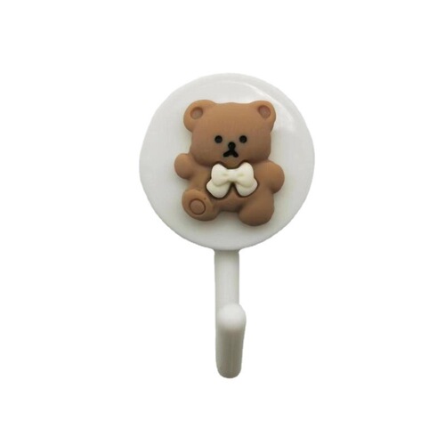 ins cartoon pattern hook with adhesive backing, dormitory kitchen bathroom wall, no punching, traceless adhesive hook, clothes hook
