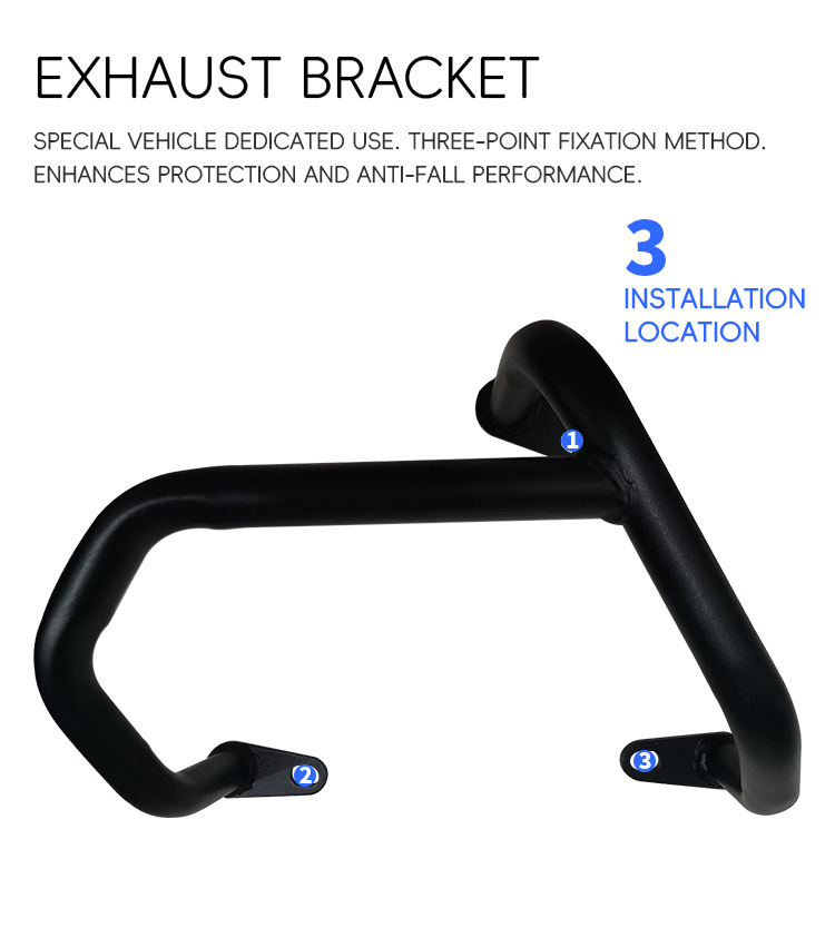 Suitable for Haojue UHR150 crash guards, front and rear exhaust pipe bumpers, motorcycle protection, anti-collision enclosure modification