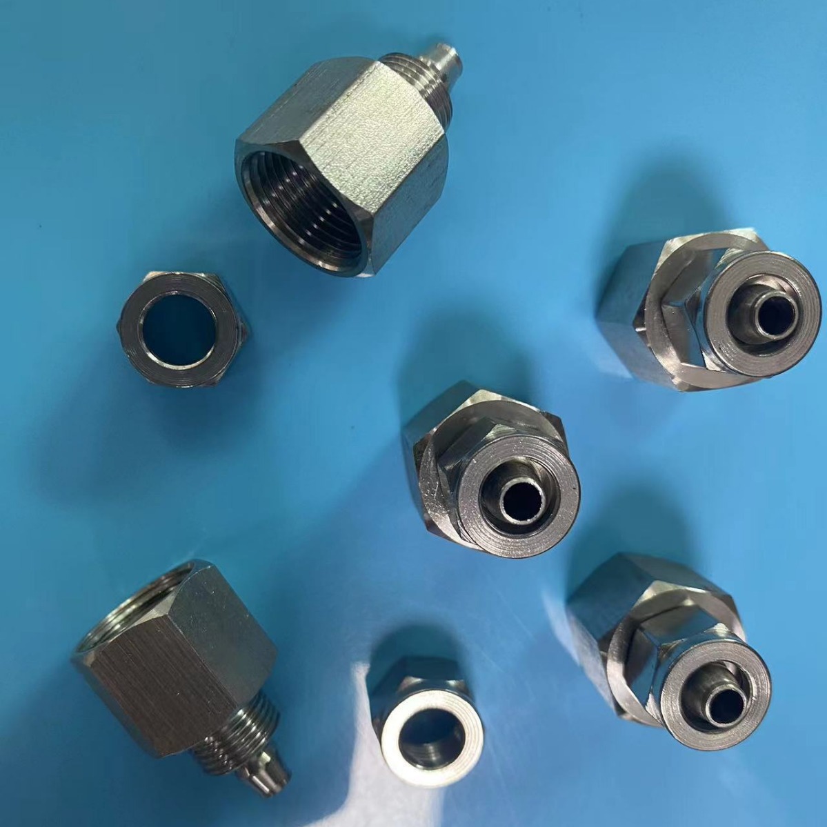 不锈钢304快拧内螺纹直通 PU气管尼龙管软管快速接头ZG1/4-681012