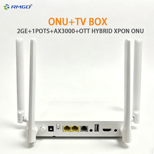 2GE+1POTS+AX3000+OTT HYBRID XPON ONU TV BOX ��؈�C픺�һ�w�C