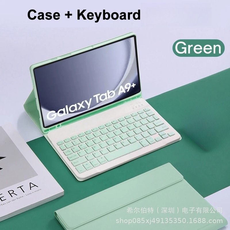 Samsung TabS109FE+Lite タブレット保護ケース A11+ Bluetooth バックライトキーボード磁気レザーケース S11 に適しています。|undefined