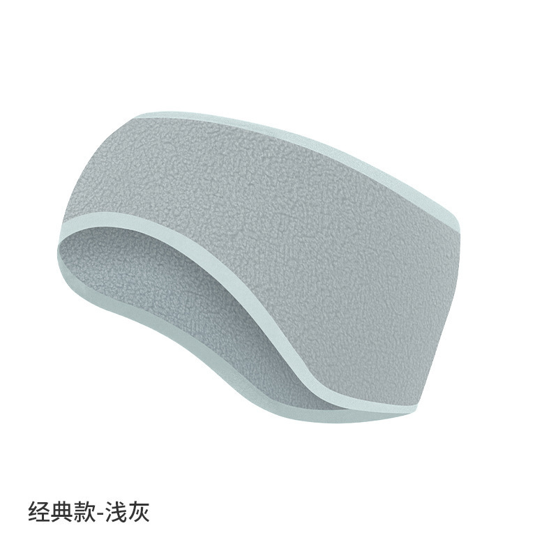 亚马逊防寒发带纯色抓绒防风额头保暖头带加绒加厚跑步运动护耳带|undefined
