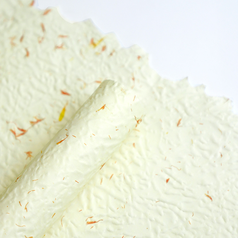 Huaxi mano rasgada pétalos de papel papel de embalaje de flores kraft ramo de flores diy florista regalo material de envoltura de flores image 9