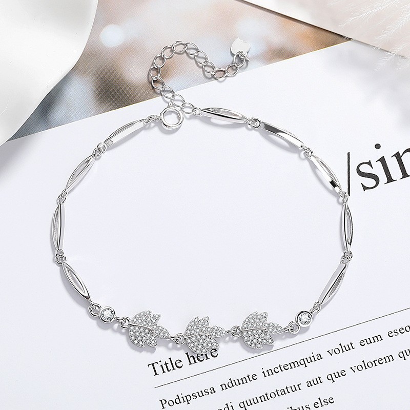 Pulsera de hojas de aliento de bebé