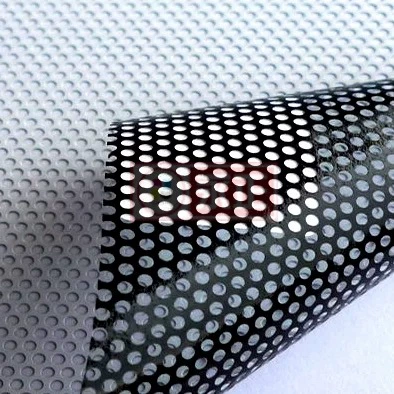 Одиночный прозрачный рекламный струйный материал для печати, сетчатая перспективная пленка, уличная сетка, оконное стекло, шпонированный материал