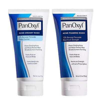 跨境PanOxyl 祛痘泡沫洁面乳10% 过氧化苯甲酰氨基酸控油4%洗面奶|undefined