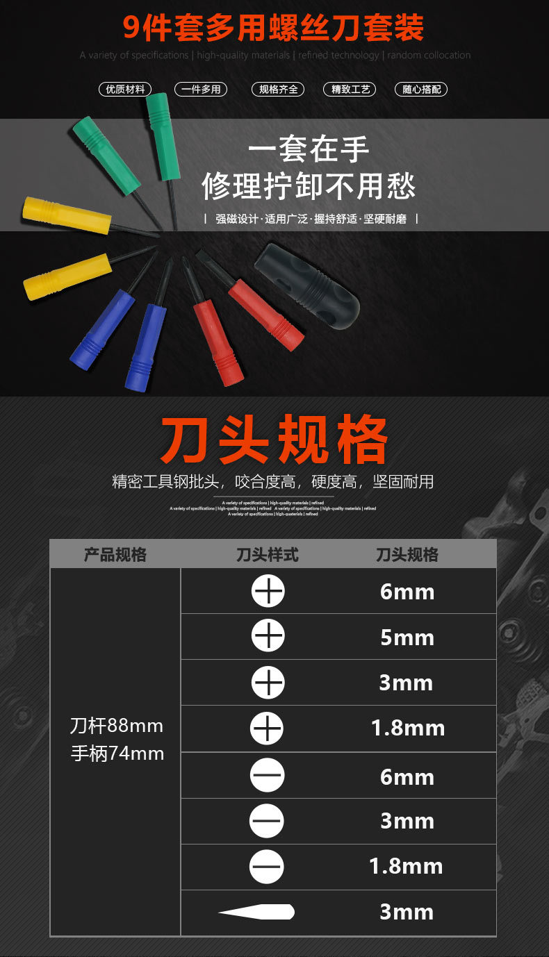 跨境爆款螺丝刀套装