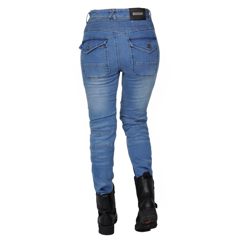 VOLERO de las mujeres SLIM-Fit pantalones vaqueros de la motocicleta pantalones casuales de la motocicleta off-road racing pantalones anti-caída