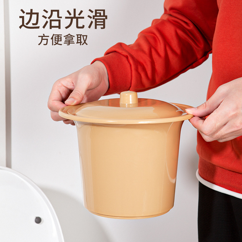 Urinal with Lid for Elderly, Adult Urinal, Chamber Pot, Children's Thickened Baby Potty, Small Toilet
