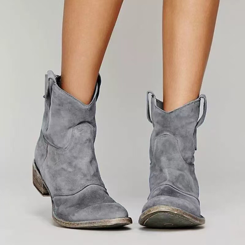 Spring Festival Non-Stop Sales, Large Quantities in Stock, 2025 Winter Casual Low-Heeled Round-Toe Suede Ankle Boots in Sizes 40-43 Spring Festival Non-Stop Sales, Large Quantities in Stock, 2025 Winter Casual Low-Heeled Round-Toe Suede Ankle Boots in Sizes 40-43