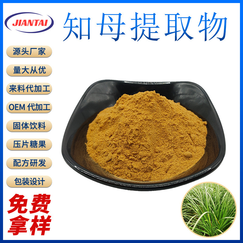 知母提取物10:1 知母皂甙 水溶性粉末 厂家直发 量大从优