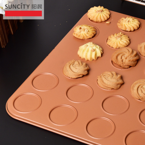 Manufacturer wholesale carbon steel DIY cookie baking pan non-stick macaron baking pan household cake mold baking tools