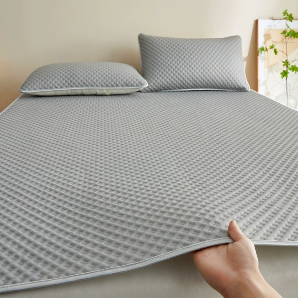 Rice grid high-end gray [cool 5D ice bean mat]