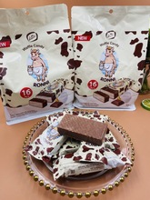 俄罗斯 大牛威化饼干巧克力夹心休闲零食528克16块一件代发批发