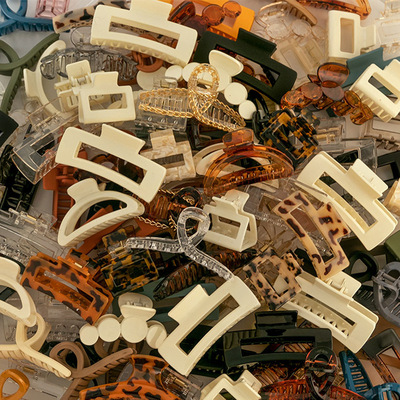 珍珠抓夹大号发夹韩国少女简约优雅气质洗澡头饰鲨鱼夹发卡发饰女|ru