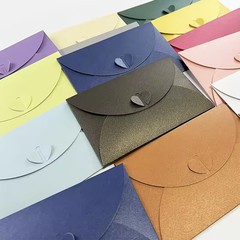 愛心珠光紙封筒箔押し創意高級ビジネス招待状封筒箔押しロゴ封筒カスタム