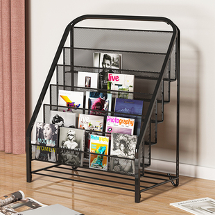 Newspaper Rack Book and Newspaper Display Rack Magazine Storage Rack Display Rack Multi-layer Storage Rack Floor-to-floor Newspaper Promotional Information Rack