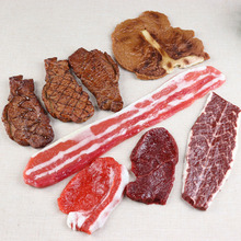 仿真牛肉片牛排模型食品鲜肉装饰生猪肉瘦肉塑料道具生肉片五花肉