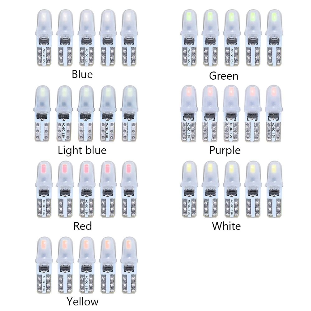 Lámpara interior del automóvil T5 lámpara de instrumentos LED del automóvil lámpara de maquillaje T5 2SMD 3D LED COB image 5