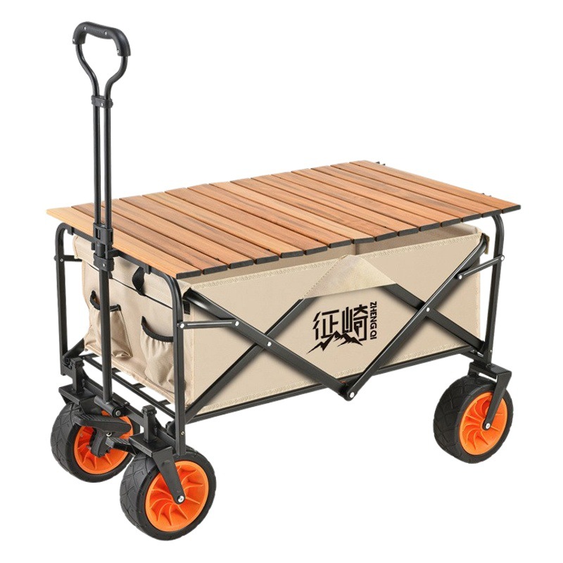 Carro de camping para exteriores, carro de picnic, carro de campamento, remolque de camping plegable, carro para puesto.