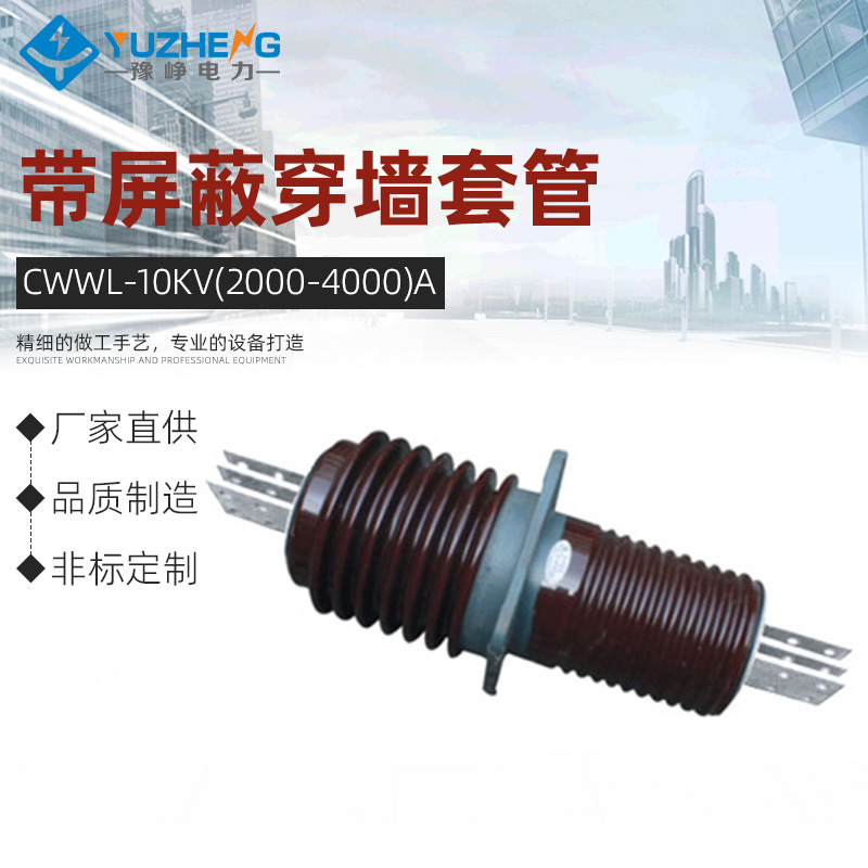 厂家供应带屏蔽穿墙套管 CWWL-10KV(2000-4000)A 防护密闭套管