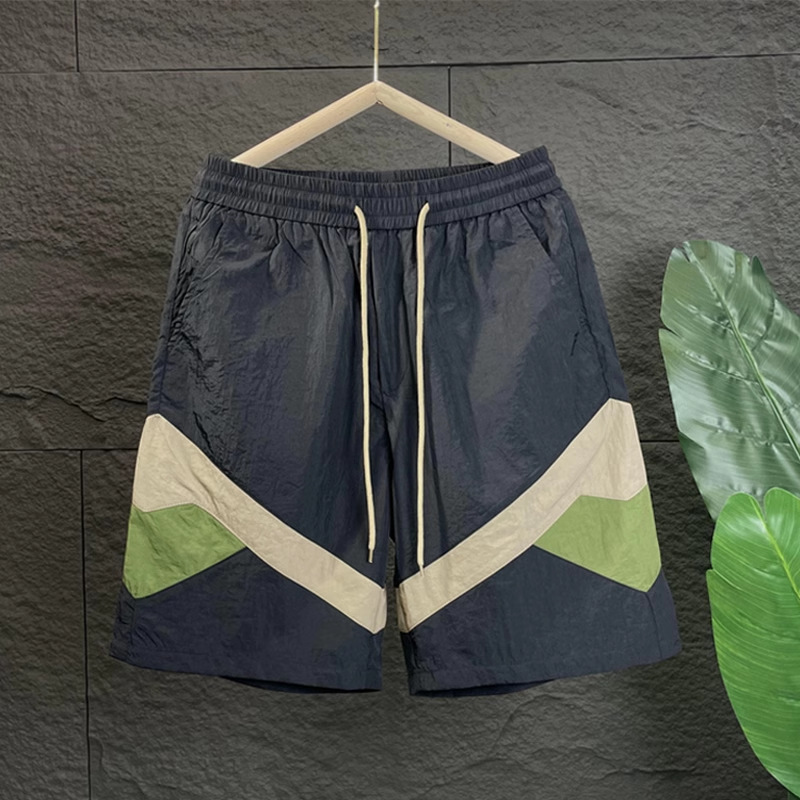 Men's Casual Shorts Colour Blocking Quick Drying Summer Sports_voghion.com