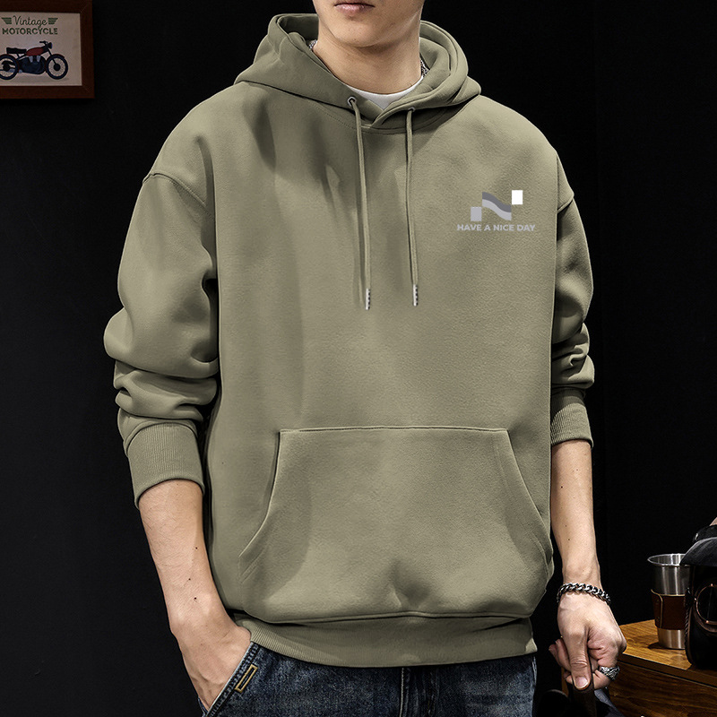 Avena gris sudadera con capuz Regular - 2498
