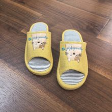 新款外贸出口日本日式室内居家拖鞋静音不伤地板可爱猫咪黄色粉色