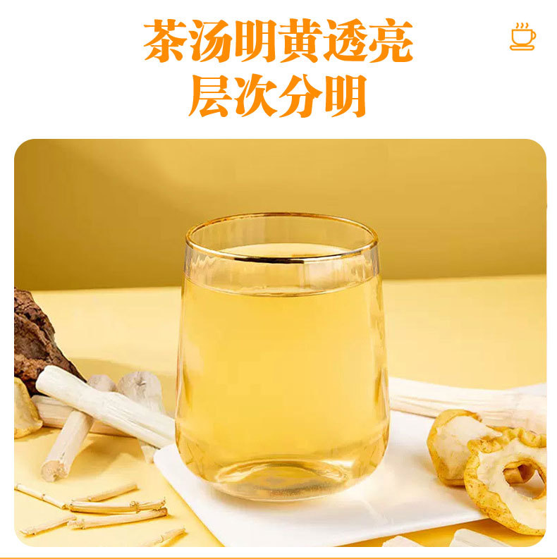 Bamboo Cane & Imperata Root Pear Tea (竹蔗茅根雪梨茶) — Yu Zhu Herbal Blend, 10 Handmade Packs quality and texture