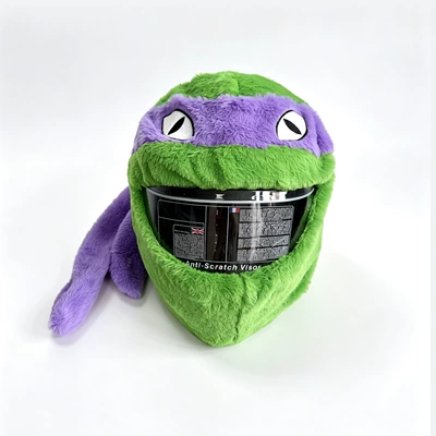 Cross-Border Plush Personalized Animal Dəbilqə (Kaska) aksesuarları - purple-ninja-turtle
