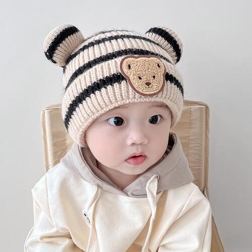 Baby woolen hat winter baby boy infant and toddler cute super cute autumn and winter newborn children's knitted hat boy
