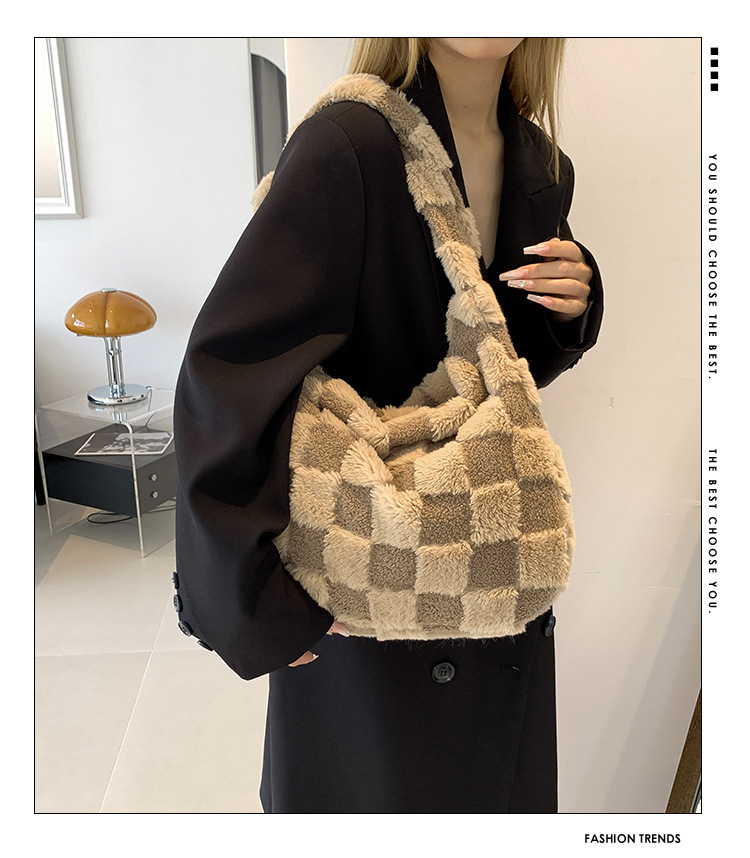 Women's Shoulder Bag Casual Fashion Solid Colour Handbag_voghion.com