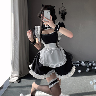 Chinese style maid cosplay clothes cute Lolita uniform daily dress traditional maid maid suit