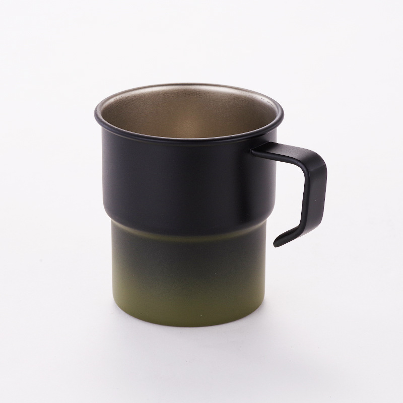 블랙 그린 논스틱 코팅 워터컵 (300ml)