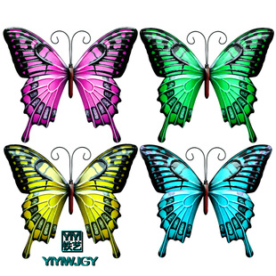 Amazon Iron Butterfly Home Wall Hanging Decorations Hardware Crafts Pendant Metal Products