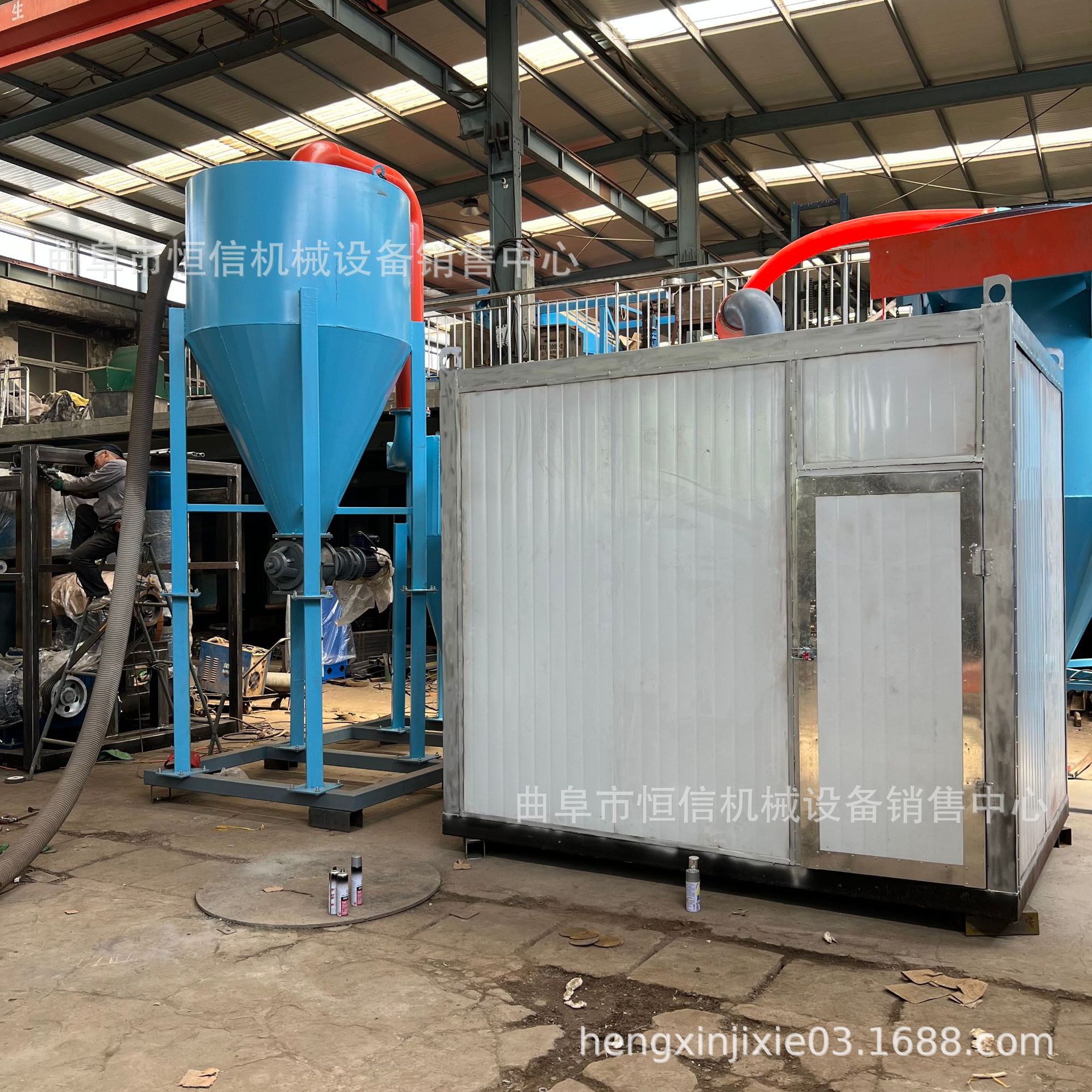 河南沙土收集气力输送机zcjb 含水重晶石粉气力吸灰机 恒信直供