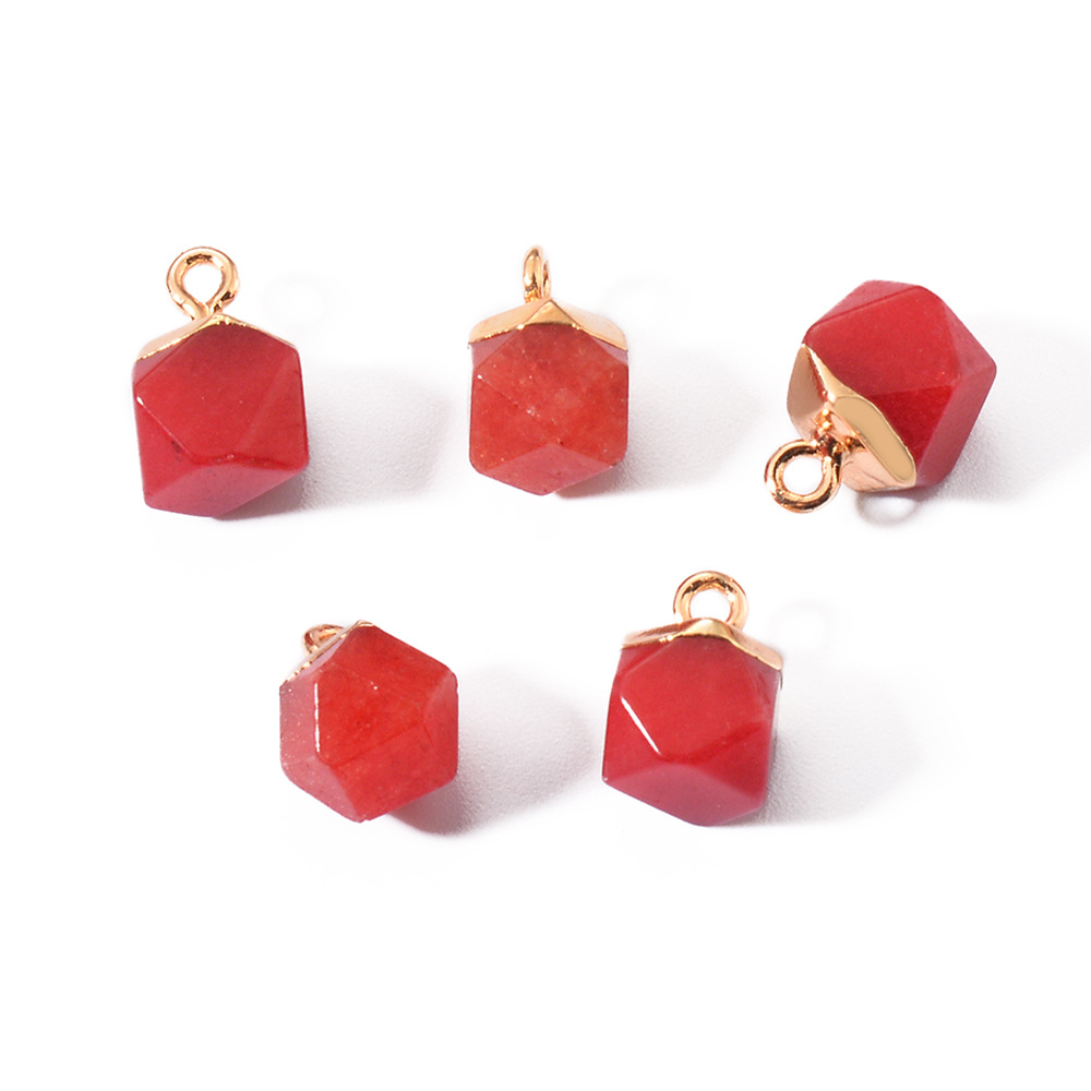 9g Weight Pendant Jewelry Making Type Natural Stone Inlay Material DIY Jewelry Accessories Classification 5 PCS/Package Quantity natural stone Material Geometric Pattern Simple Style Style Plating, Inlay Craft 5 PCS/Package Natural Stone Natural Stone Geometric Pendant 4