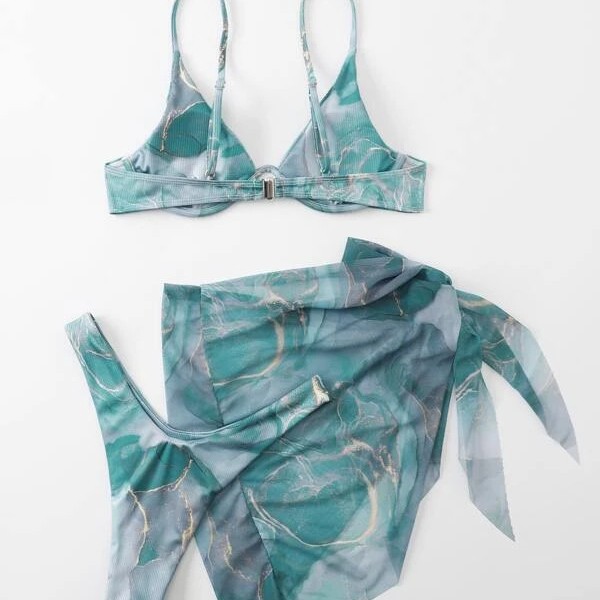 marble-printed-lingerie-3pcs-bikini-swimwear-summer
