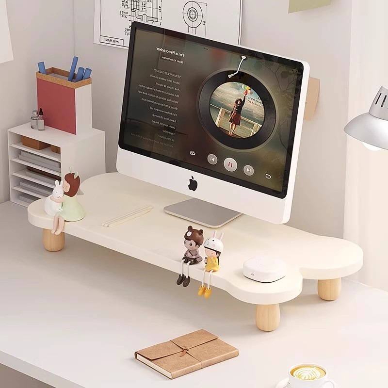 Computer Elevated Stand, Monitor Stand, Keyboard Tray, Display Screen Heightening Base, Computer Elevated Storage Rack