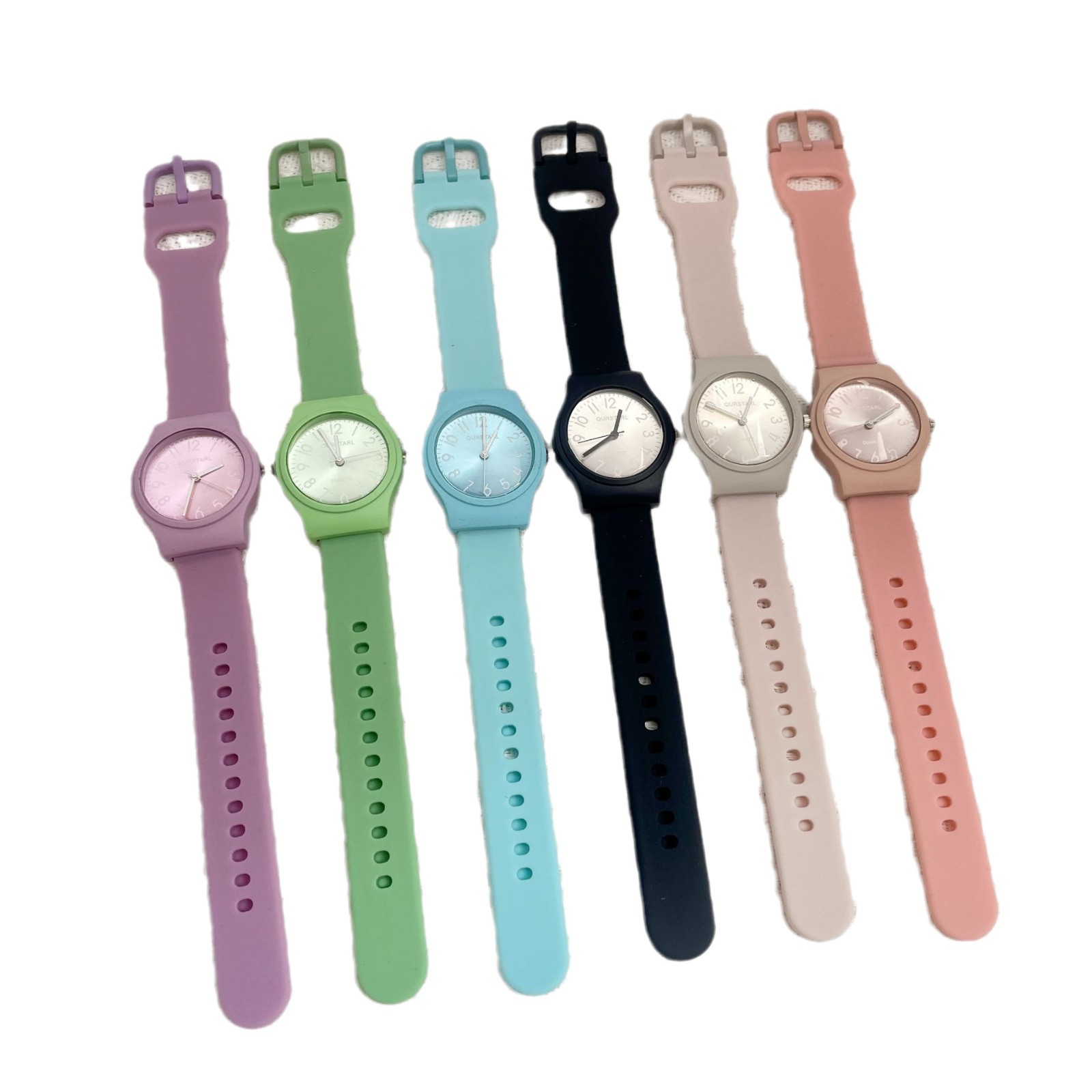 fresh silicone quartz children's watch for men and women for leisure