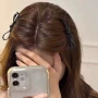 一字侧边韩版简约鸭嘴夹