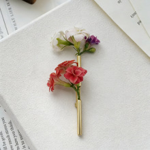 小众 DIY 插花胸针女 铜材质创意设计氛围感胸花配饰现货几何型