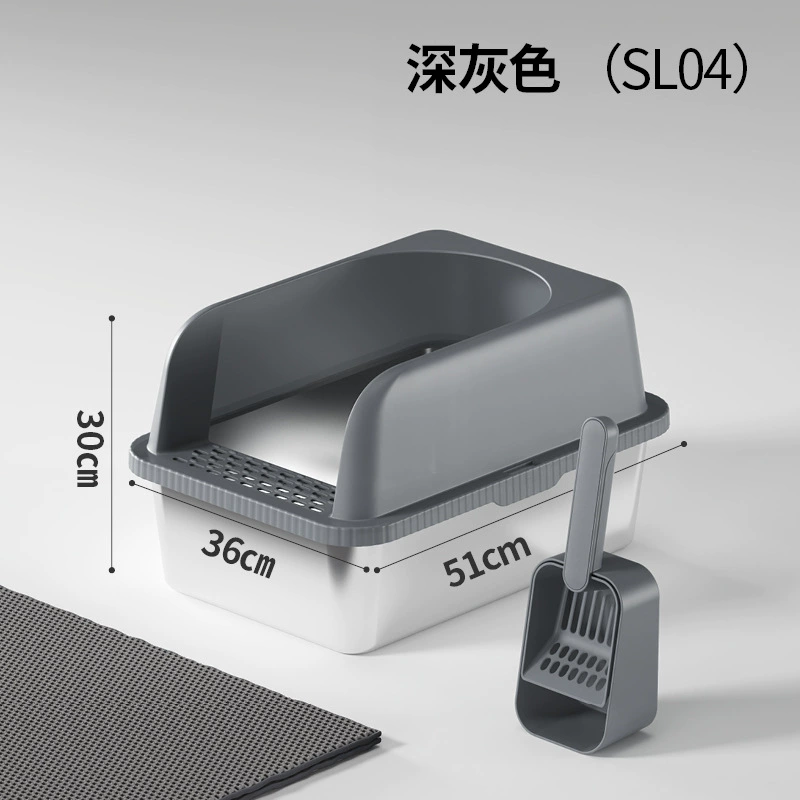 Нержавеющая сталь для кошачьих песков легко чистить, утолщать и утолщать песок