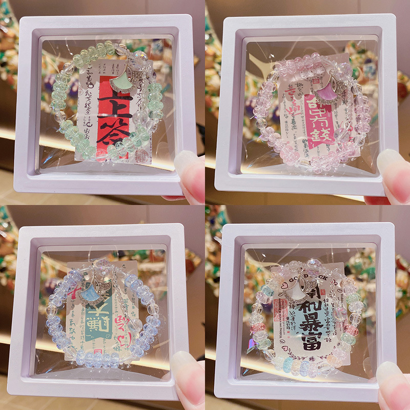 New Floral Rhinestone Ginkgo Leaf Delicate Jewelry for Girls, Niche Student Accessories, 2 Yuan Store Bracelet Wholesale for Women New Floral Rhinestone Ginkgo Leaf Delicate Jewelry for Girls, Niche Student Accessories, 2 Yuan Store Bracelet Wholesale for Women