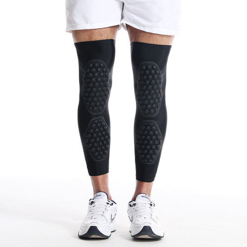 Cross-border breathable extended basketball knee pads football pressurized anti-collision leg protectors running and cycling sports knee pads