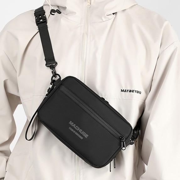 Bolso de hombro para hombre 2025 nueva marca de moda bolso de mensajero de gran capacidad bolso de hombre bolso de pecho casual bolso de hombro pequeño ligero al aire libre